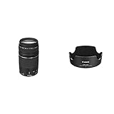 Canon EF 75-300mm F4.0-5.6 III Zoomobjektiv (58mm Filtergewinde) schwarz & EW-63C Streulichtblende (EF-S…