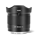 VILTROX AF 20 mm F2.8 Vollformatobjektiv für Sony E, Weitwinkel, große Blende, Autofokus, Prime-Objektiv…