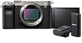 Sony Alpha 7C Spiegellose E-Mount Vollformat-Digitalkamera nur Body mit Sony ECM-W2BT Bluetooth-Mikrofon