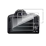 Holilo Schutzfolie für Panzerglas displayschutz für Canon EOS R50 / Canon EOS R8 Zubehör 【3 Stück】 No-Bubble…