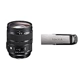 Sigma 24-70mm F2,8 DG OS HSM Art Objektiv für Canon EF Objektivbajonett & SanDisk Ultra Flair USB 3.0…