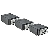vhbw 3X Akku kompatibel mit Panasonic AG-HMC151, AG-HMC151EU, AG-HMC70 Videokamera Camcorder (4400 mAh,…