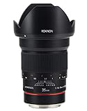Rokinon 35 mm F/1,4 AS UMC Weitwinkelobjektiv für Nikon mit Automatikchip RK35MAF-N - fest