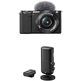 Sony Alpha ZV-E10 | APS-C spiegellose Vlog-Kamera (schwenkbarer Bildschirm für Vlogging, 4K-Video, Echtzeit-Augen-Autofokus)…