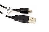 vhbw 1m USB Transferkabel A-Mini-B 5pol in schwarz black kompatibel mit SONY MiniDV Camcorders: DCR-PC330…
