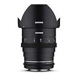 Samyang 23002 MF 24mm T1,5 VDSLR MK2 Nikon F – lichtstarkes T1,5 Weitwinkel Cine- und Video Objektiv…