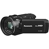 Panasonic HC-V800EG-K Kompaktkamera Full-HD, 25 mm Weitwinkel, 24-facher optischer Zoom, WLAN, Schwarz