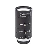 Xenocam 6–60 mm CS-Objektiv CCTV Objektiv IR F1.6 Manueller Zoom Manuelle Iris für CCTV CCD Kamera