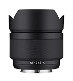SAMYANG AF 12 mm f/2.0 Autofokus APS-C Kompaktes Ultra-Weitwinkelobjektiv für Fujifilm X (SYIO12AF-FX),…