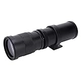 Teleobjektiv, 420-800 mm F/8.3-16 Super Telephoto Zoom Objektiv Manual Zoomobjektiv für Canon, Sony/Minolta,…