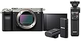 Sony Alpha 7C Spiegellose E-Mount Vollformat-Digitalkamera nur Body mit Sony GP-VPT2BT Bluetooth-Handgriff…