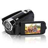 Goshyda Digitaler Camcorder, tragbar 2,7 Zoll 270 ° Drehung 16-fache Digitalzoom-Video-DV-Kamera für…