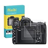 Rieibi 3 Stück Schutzfolie für Nikon D610 D600 Displayschutzfolie, 0,33 mm, Härtegrad 9H, gehärtetes…