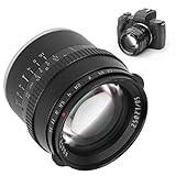 Kameraobjektiv, 50 mm F1.2 EOS M-Mount-Objektiv mit großer Blende und manuellem Fokusobjektiv für Canon…
