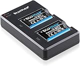 Blumax 2X Akku 1100mAh ersetzt Sony NP-BX1 + Slim Dual-Ladegerät USB - kompatibel mit Sony Cyber-Shot…