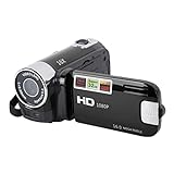 Handheld-Video-Camcorder, 1080P 16 MP DV-Kamera, 2,7-Zoll-TFT-drehbarer Bildschirm, 16-Fach Vlogging-Video…