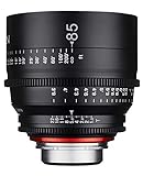 XEEN Cinema 85mm T1,5 Canon EF Vollformat Objektiv MF Cine Video Lens für hohe Auflösungen mit Follow…