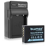 Blumax Akku für Fujifilm NP-W126 1020mAh + Ladegerät für NP-W126 | passend zu Fujifilm X-T1-X-T10-X-Pro1-X-E1-X-E2-X-M1-X-A1-X-A2-X-Pro2-X-ES2-X-A3-FinePix…
