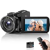DPFIHRGO Videokamera Camcorder Full HD 1080P YouTube Camcorder 30FPS IR Nachtsicht Videokamera 3,0''…