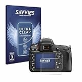 Savvies 6 Stück Schutzfolie für Nikon D600 Displayschutz-Folie Ultra-Transparent