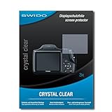SWIDO Displayschutzfolie für Canon PowerShot SX530 HS [3 Stück] Kristall-Klar, Extrem Kratzfest, Schutz…