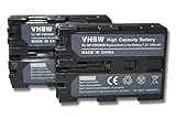 vhbw 2X Akku kompatibel mit Sony Alpha 65, 77, DSLR-A100, DSLR-A100H, DSLR-A100W, DSLR-A100K, 57, 99…