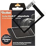 Rollei 25062 Profi Displayschutz für Olympus Pen-F (Touchscreen, Schwenkbildschirm, Kratzfest/bruchsicher/stoßfest)…
