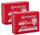 Baxxtar Pro 2X Akku NP-W126s - Serie MaxProtect (1140mAh) mit aktivem NTC-Sensor und V1 Schutzgehäuse…