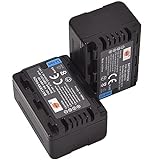 DSTE 2-Pack Ersatz Batterie Akku for Panasonic VW-VBK180 SDR-H100 SDR-H101 SDR-H85 SDR-S50 SDR-S70 SDR-S71…