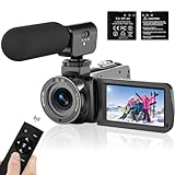 Csspew 4K Video Kamera Camcorder mit IR Nachtsicht, 3.0" IPS Touch Screen 56MP 18X Digital Zoom Vlogging…