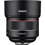 RoKinon 85 mm F1.4 Autofokus Full Frame Weather Sealed High Speed Teleobjektiv für Nikon F Mount