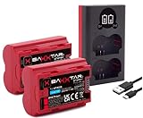 Baxxtar NP-W235 2400mAh Akku Pack - MaxProtect mit aktivem NTC Sensor und V1 Schutzgehäuse - Ladegerät…