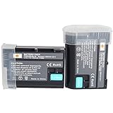 DSTE 2-Pack EN-EL15 Ersatz Batterie Akku Kompatibel für Nikon 1 V1,D7200,D7100,D750,D600,D7000,D800E,D810A…