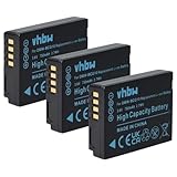 vhbw 3X Akku kompatibel mit Panasonic Lumix DMC-ZS6, DMC-ZS15, DMC-ZS10, DMC-TZ9, DMC-ZS8, DMC-ZS20…