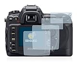 BROTECT (2 Stück Schutzfolie für Nikon D200 Displayschutz Folie Ultra-Klar
