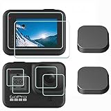 Displayschutzfolie Schutzfolie für GoPro Hero8 Hero 8 Black+LCD+Objektiv+ Klein mit Objektivdeckel,ULBTER…