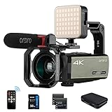 ORDRO AX65 Camcorder 4K Video Camera Live Stream for YouTube Vlogging 12x Optical Zoom 3.5 Inch IPS…