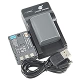 DSTE (2-Pack) NB-2L 2LH Li-Ionen Batterie und Micro USB Ladegerät Anzug kompatibel mit Canon BP-2L5,…