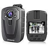 CAMMHD C8-128GB 1296P Body Cam 12 Stunden Tragbare Audio und Video Bodycam 170° Weitwinkel Polizei Körperkamera…