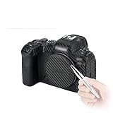 Kiwifotos Kameragehäuse Schutzfolie für Canon EOS R6 Kamera, rutschfest, Karbonfaser-Muster