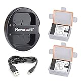 Newmowa Ersatz Akku DMW-BLF19 (2er Pack) und Tragbar Micro USB Ladegerät Kit für Panasonic DMW-BLF19…
