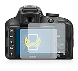 BROTECT (2 Stück Schutzfolie für Nikon D3300 Displayschutz Folie Ultra-Klar