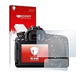 upscreen Panzerfolie Schutzfolie für Canon EOS 80D - Schutz-Glas [Klar, 9H Kratzfest, Anti-Fingerprint]