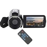 Snufeve6 Videokamera,4K Anti-Shake HD Digital-Camcorder,Vlog-Recorder mit 18-fachem Zoom und 3-Zoll-IPS-Touchscreen,Professionelle…