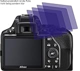 4ProTec I 4X Crystal Clear klar Schutzfolie für Nikon D3500 Displayschutzfolie Bildschirmschutzfolie…