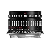 TTArtisan 35 mm F0.95 APS-C Große Blende Manueller Fokus spiegellose Kamera-Objektiv für E-Mount, kompatibel…