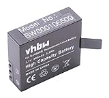 vhbw Li-Ion Akku 900mAh (3.7V) kompatibel mit Camcorder, Videokamera, Sportkamera EKO Full HD 1080p…