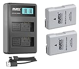 Power-Paket mit 2 x ayex EN-EL14 Akku + USB Dual-Ladegerät für Nikon Coolpix P7700, P7100, P7000, D5100,…