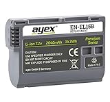 ayex EN-EL15B Bewährter Premium-Akku Passend für z.B. Nikon Z8 Z6 Z7II Z5 D7500 D7000 D850 D800E D750…