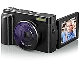 Digitalkamera Videokamera Autofokus 2.7K 48MP Kompaktkamera mit 3 Zoll 180° IPS Flip Bildschirm für…